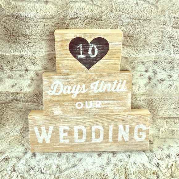 Hobby Lobby Party Supplies Wood Chalkboard Days Till Wedding Sign